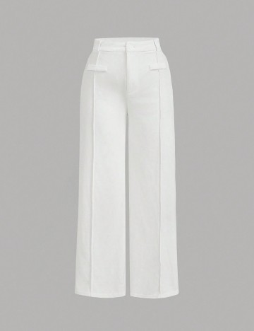 Pantaloni Shein Curve+, crem