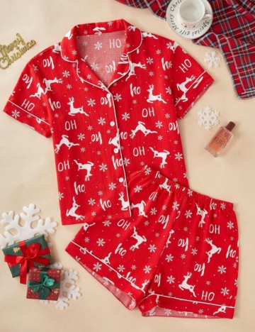 Compleu pijamale Shein, mix culori