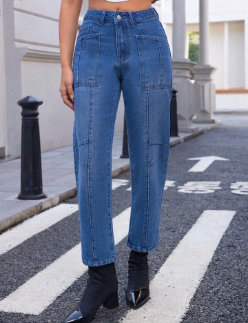 Jeans Shein, albastru