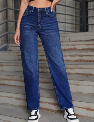 Jeans Shein, albastru