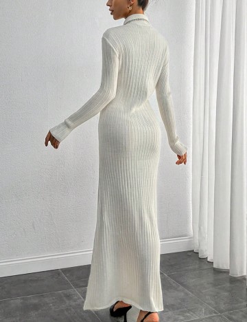 Rochie maxi Shein, crem