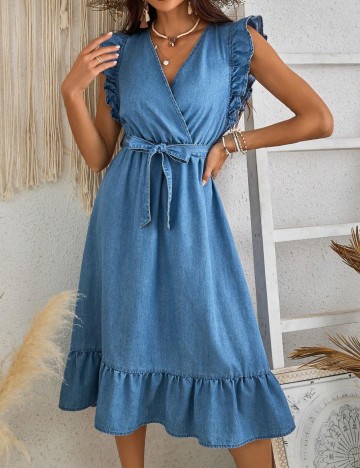 Rochie midi Shein, albastru
