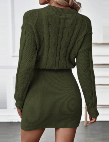 Rochie midi Shein, verde