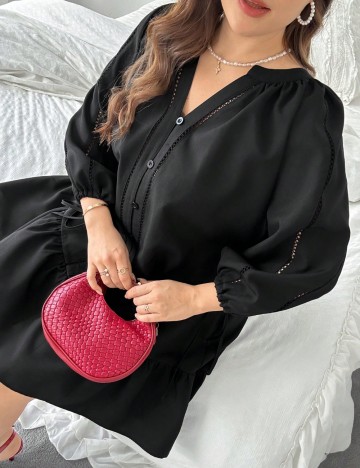 Rochie mini Shein Curve+, negru