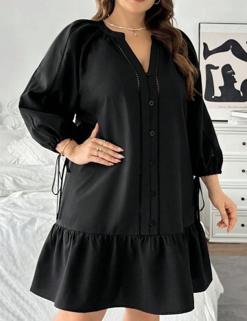 Rochie mini Shein Curve+, negru