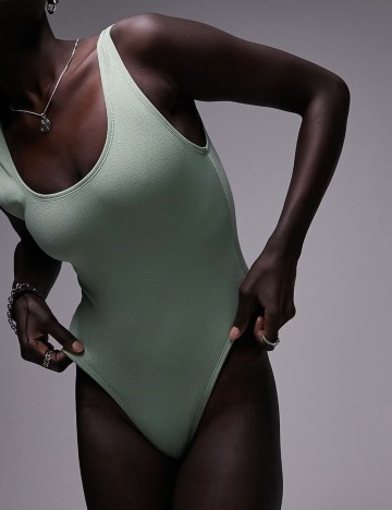Costum de baie întreg Topshop, verde