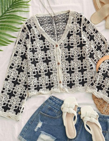 Cardigan Shein, mix culori