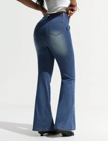 Jeans Shein ICON, albastru