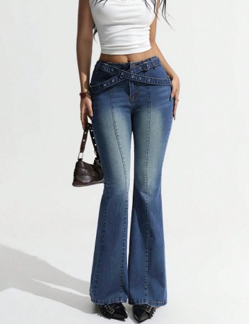 Jeans Shein ICON, albastru