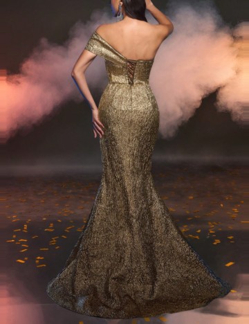 Rochie de ocazie Shein, auriu