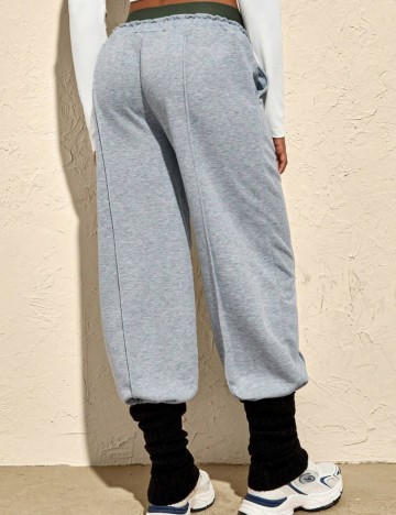 Pantaloni de trening Shein, gri