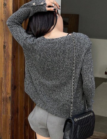 Cardigan Shein DAZY, gri