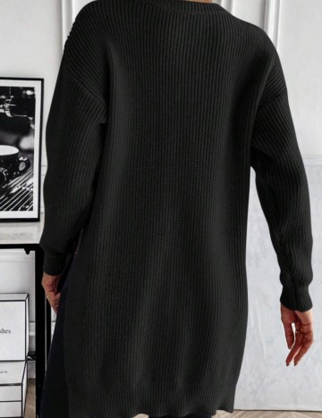 Pulover lung Shein, negru