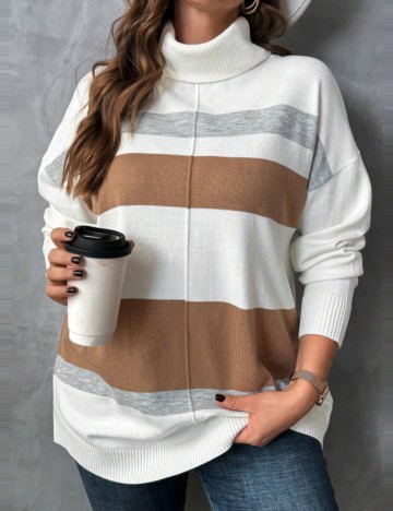 Pulover Shein Curve+, mix culori