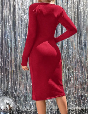 Rochie midi Shein Emery Rose, roșu