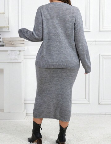 Compleu Shein Curve+, gri