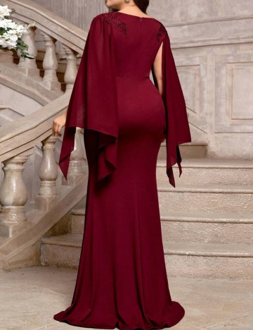 Rochie de ocazie Shein Curve+ Belle, vișiniu