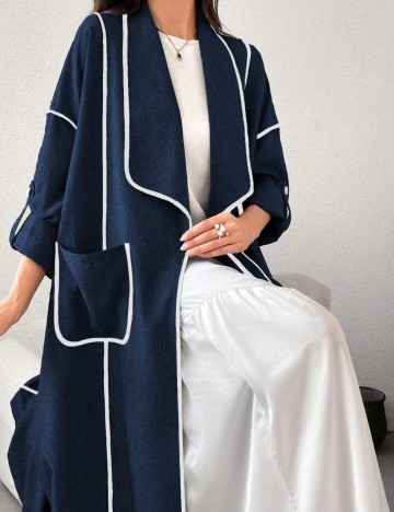 Cardigan lung Shein, albastru