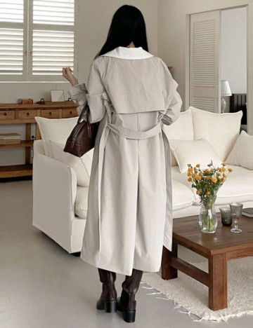 Trench Shein DAZY, gri