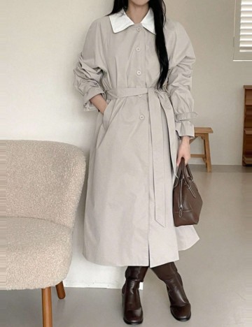 Trench Shein DAZY, gri