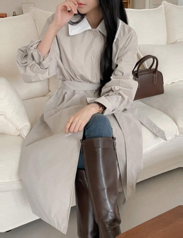 Trench Shein DAZY, gri