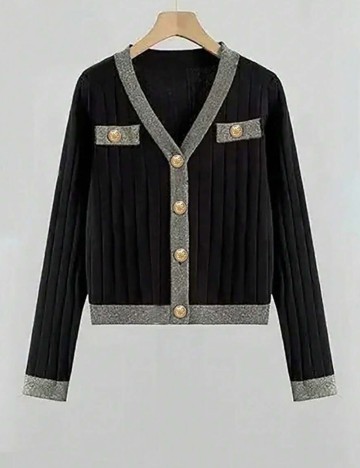 Cardigan Shein Curve+, negru
