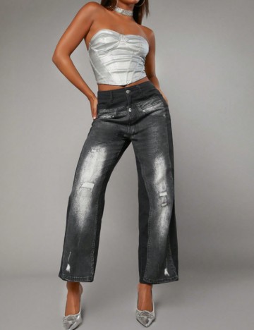 Jeans Shein, gri
