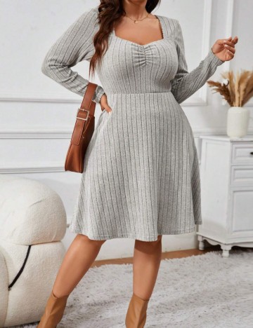 Rochie mini Shein Curve+, bej