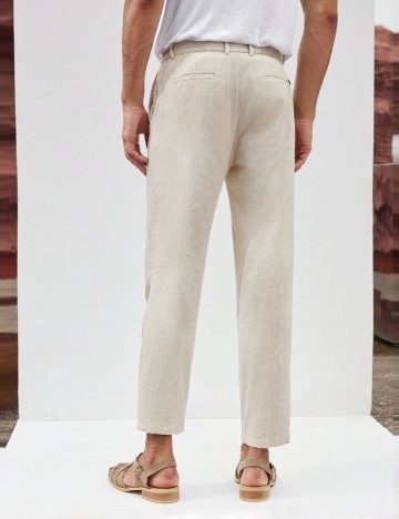 Pantaloni Shein MANFINITY, crem