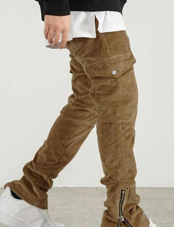 Pantaloni Shein MANFINITY, maro