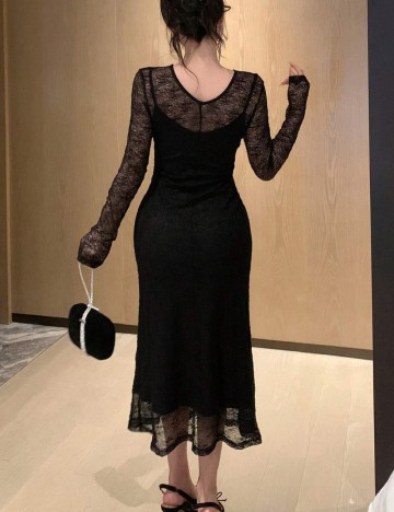 Rochie midi Shein DAZY, negru