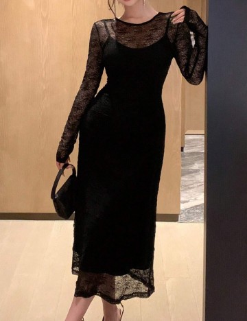 Rochie midi Shein DAZY, negru