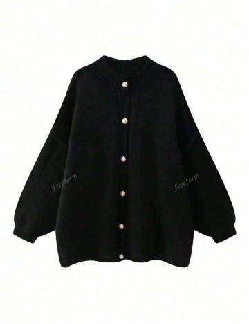 Cardigan Shein Curve+, negru