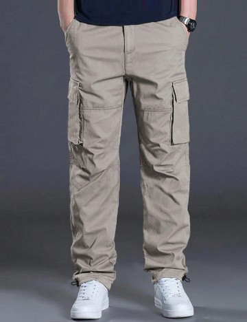 Pantaloni Shein MANFINITY, bej