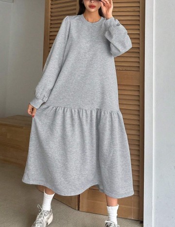 Rochie midi Shein DAZY, gri