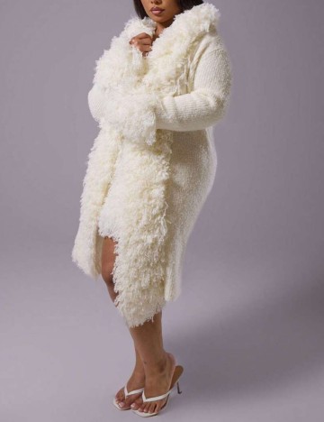 Cardigan Shein MUSERA, crem
