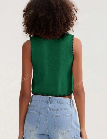 Vestă Shein, verde