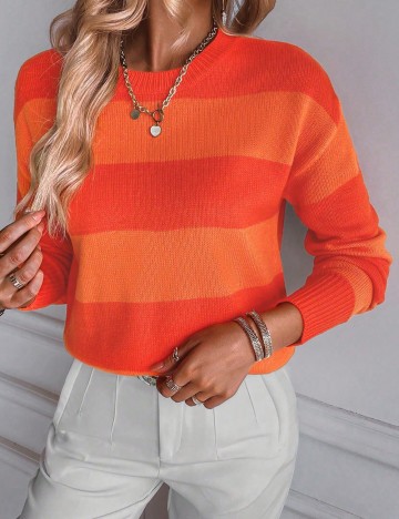 Pulover Shein, portocaliu