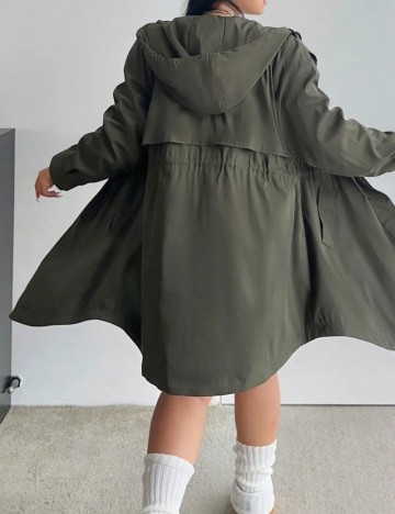 Geacă Shein Curve+, kaki