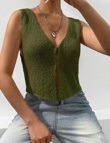 Top Shein, verde