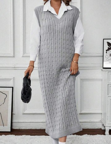 Rochie maxi Shein, gri