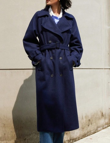 Palton Shein, albastru