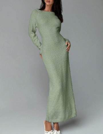 Rochie midi Shein, verde