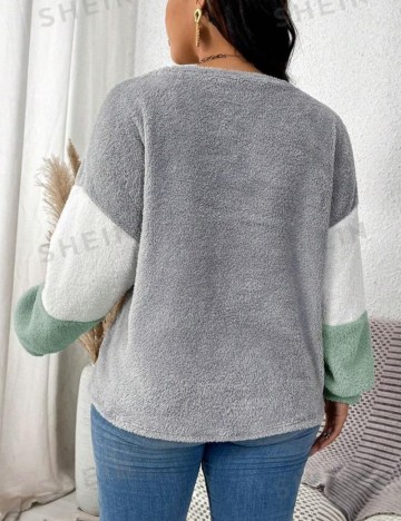 Pulover Shein Curve+, mix culori