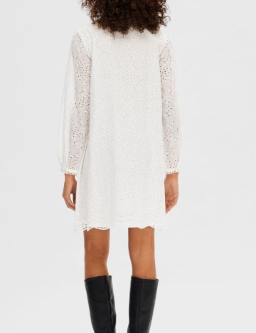 Rochie mini Selected, alb