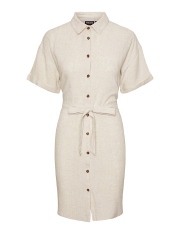 Rochie mini Pieces, bej