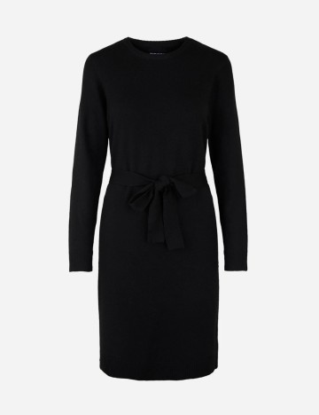 Rochie tricotată Pieces, negru