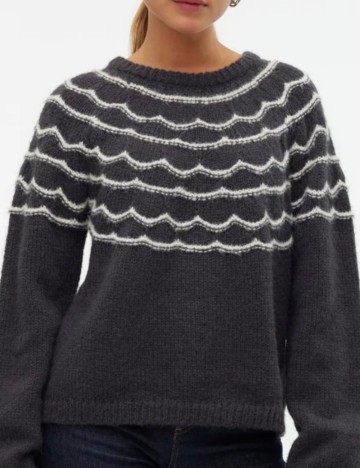 Pulover Vero Moda, gri