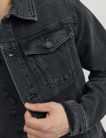 Jachetă De Blugi Jack & Jones, negru