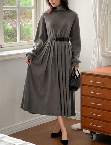 Rochie midi Shein DAZY, gri